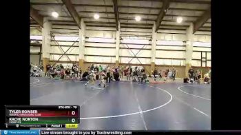 70 lbs Quarterfinal - Tyler Rowser, Wasatch Wrestling Club vs Kache Norton, SYRACUSE