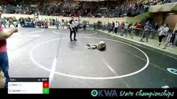 55 lbs Quarterfinal - Jewel Vice, Hinton Takedown Club vs Chevy LamHo, Wagoner Takedown Club