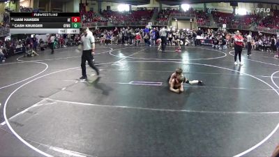 65 lbs Champ. Round 1 - Liam Hansen, Arlington Eagles vs Cash Krueger, Gretna Youth Wrestling Club