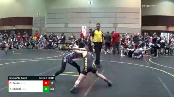 85 lbs Round 2 (4 Team) - Kaiden Skodak, Team Good. Real Good. vs Gabe Snider, MI Pitbulls