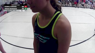 135 lbs Cons. Round 2 - Megan Magnuson, Wayne Wrestling Club vs Isabella Debonis, Lincoln Southeast