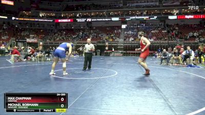 2A-285 lbs Champ. Round 2 - Max Chapman, Creston vs Michael Bormann, Wahlert, Dubuque