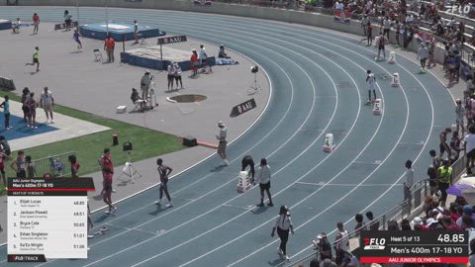 2026 AAU Junior Olympic Games - Youth Boys' 400m, Semi-Finals 6 - Age 17-18
