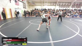 132 lbs Champ. Round 1 - Tomeka King, Ganado vs Anna Ernst, Horizon
