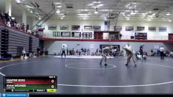 133 lbs Cons. Round 3 - Ryan Wehner, Lake Erie vs Hunter Ross, Coker