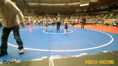 46 lbs Round Of 32 - Roland Beisel, Team Tulsa Wrestling Club vs Trey Sanders, Mat Assassins