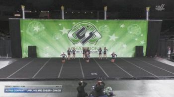 Alpha Company Tumbling and Cheer - Chaos [2025 L1 Youth - Flex Day 1] 2025 CSG Indy Challenge