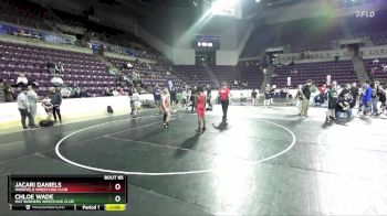 112-116 lbs Round 3 - Chloe Wade, Mat Burners Wrestling Club vs Jacari Daniels, Widefield Wrestling Club