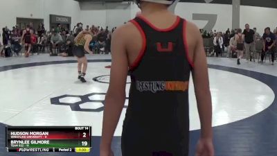 85 lbs Round 5 (6 Team) - Hudson Morgan, Wrestling University vs Brynlee Gilmore, Team 922
