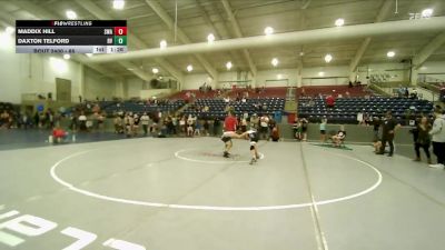 85 lbs Cons. Round 5 - Maddix Hill, Sanderson Wrestling Academy vs Daxton Telford, Sanderson Wrestling Academy