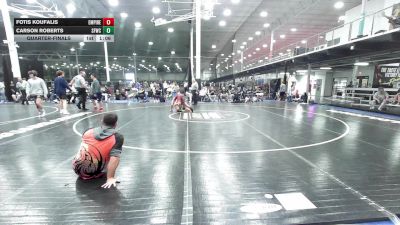 128 lbs Quarterfinal - Fotis Koufalis, Empire Wrestling Academy Black - HSC vs Carson Roberts, Sly Fox Gray WC - HSC