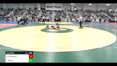 126 lbs Round Of 128 - Anthony Lombardi, RI vs Lucas Riley, CA