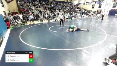 172 lbs Round Of 32 - Justin Cosover, Easton vs Frankie Pieffer, St. Edward