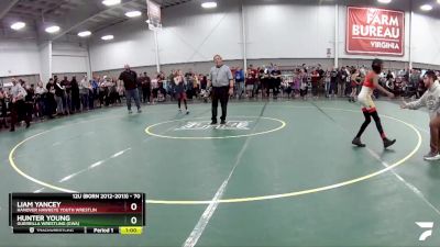 70 lbs Champ. Round 2 - Hunter Young, Guerrilla Wrestling (GWA) vs Liam Yancey, Hanover Hawkeye Youth Wrestlin