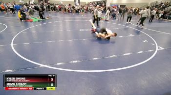 126 lbs Cons. Round 5 - Kyler Simons, Moen Wrestling Academy vs Shane Stream, Lincoln-Way Wrestling Club