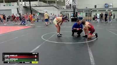 130 lbs Round 9 (10 Team) - Taso Kiprislis, Grit Mat Club vs John Aniello, GPS