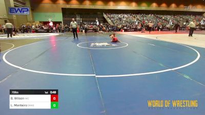 70 lbs Consi Of 8 #2 - Bryson Wilson, Immanuel Wrestling vs Lyle Monteiro, Smash Mouth Wrestling