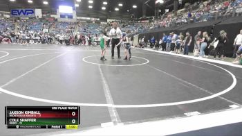 67 lbs 3rd Place Match - Cole Shaffer, Derby vs Jaxson Kimball, Wichita Blue Knights