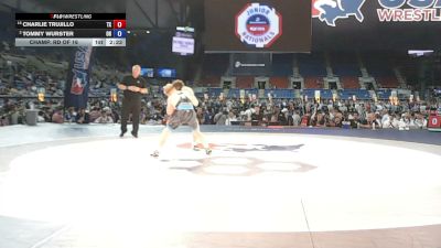 132 lbs Champ. Rd Of 16 - Charlie Trujillo, Texas vs Tommy Wurster, Ohio