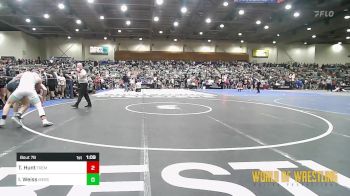 157 lbs Round Of 32 - Treyson Hunt, Fremont Wrestling Club vs Isaiah Weiss, Merced Bears WC