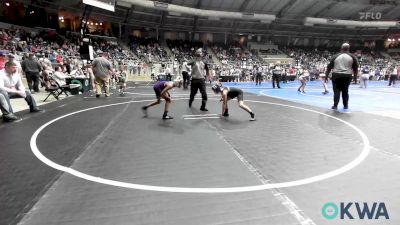 67 lbs Final - Devyn Vincent, Lions Wrestling Academy vs Nazzaraya Hormann, Chickasha Youth Wrestling