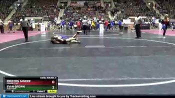 182 lbs Cons. Round 2 - Preston Sander, Spanish Fort vs Evan Brown, Hueytown