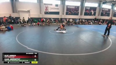 120 lbs Cons. Round 3 - Alec Arriga, MAAC Wrestling vs Kage Abernethy, West Texas Grapplers Wrestling Club