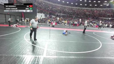 57 lbs Champ. Round 2 - Bo Sosinsky, St Croix Central vs Avery Fowler, Mineral Point Wrestling Club
