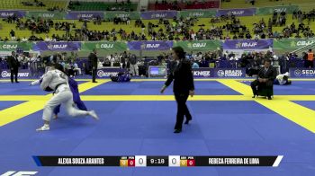 Rebeca Ferreira De Lima vs Alexia Souza Arantes 2025 Brasileiro Jiu-Jitsu IBJJF