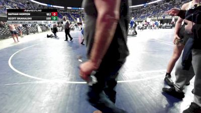 172 lbs Consy 2 - Nathan Horton, Wilson Area vs Scott Skakalski, Laurel