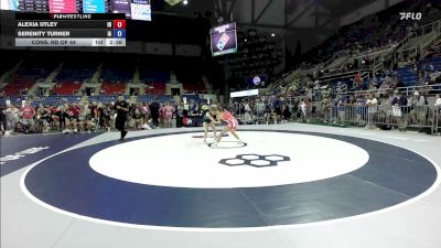 110 lbs Cons. Rd Of 64 - Alexia Utley, IN vs Serenity Turner, IA