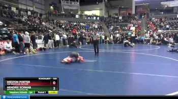 100 lbs Quarterfinal - Hendrix Schwab, Immortal Athletics WC vs Weston Porter, The Wrestling Factory