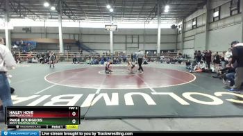 105 lbs Cons. Round 3 - Hailey Hove, Unaffiliated Girls vs Paige Bourgeois, Rocky Mountain Girls