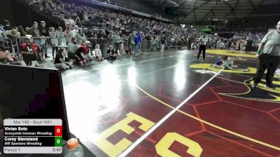 33.6-36.6 lbs Champ. Round 5 - Vivian Soto, Sunnyside Ironman Wrestling vs Corey Stensland, NW Spartans Wrestling