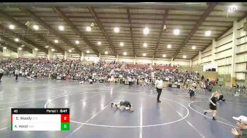 46 lbs Quarterfinal - Cael Woody, Sons Of Atlas vs Asher Hood, Charger Wrestling Club