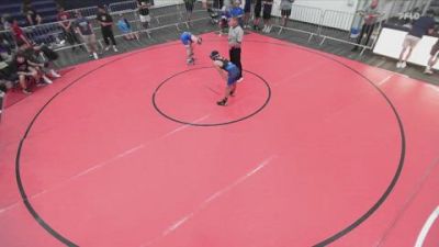 106 lbs Semifinal - Garrett Clay, 951 Wrestling Club vs Zachary Tirapelle, Clovis High