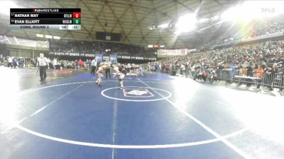 Boys 2A 175 lbs Cons. Round 3 - Evan Elliott, Washougal vs Nathan May, Steilacoom