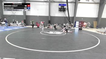 Junior FK - 120 lbs Champ. Round 4 - Benjamin Langley, Redmond Wrestling Academy vs Kayden Cain, Auburn Area Wrestling Club