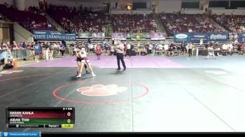 D 1 106 lbs Cons. Round 4 - Hasan Kahla, Chalmette vs Aidan Thai, Dutchtown