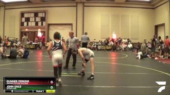 85 lbs Cons. Semi - Gunner Perkins, Graham Future Falcons vs John Saile, Attack Mat