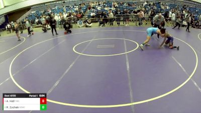 14U Boys - 132 lbs Champ. Round 2 - Apollo Hall, Thunder Wrestling Club vs Ryder Zychek, South Side Wrestling Club