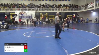 160 lbs R-64 - Keith Doyle, Parkersburg South-WV vs Kaleb Viray, Slam Academy-NV