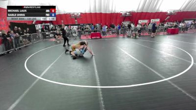 138 lbs Cons. Quarters - Michael Laux, AWA vs Gable Uhrig, Pierre Wrestling Club