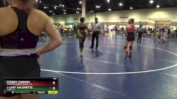 110 lbs Round 1 (6 Team) - I-Cart Galumette, SOWA vs Sydney Cannon, Charlie`s Angels-IL Blk