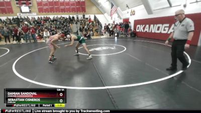 126 1A 1st Place Match - Sebastian Cisneros, Chelan vs Damian Sandoval, Cascade (Leavenworth)