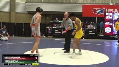 149 lbs 1st Place Match - Vedwin Nivas, NJ Scorpions Wrestling School vs Maximus Baxter, Contenders Wrestling Academy