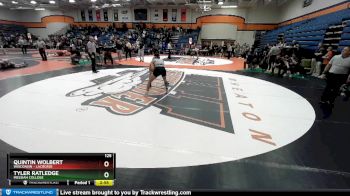 125 lbs Cons. Round 4 - Quintin Wolbert, Wisconsin - Lacrosse vs Tyler Ratledge, Messiah College