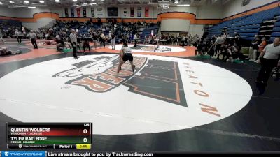 125 lbs Cons. Round 4 - Quintin Wolbert, Wisconsin - Lacrosse vs Tyler Ratledge, Messiah College
