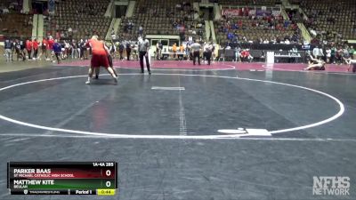 1A-4A 285 Cons. Round 4 - Parker Baas, St Michael Catholic High School vs Matthew Kite, Beulah