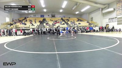 110 lbs Quarterfinal - Dalani Hornbuckle, Rogers High School Girls vs Trinity Rickner, Glenpool Girls HS